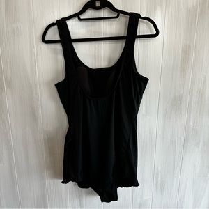 Womens Jantzen one piece black swimsuit bathing suits plus‎ size 22W